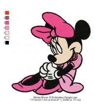 Minnie Mouse 10 Embroidery Designs